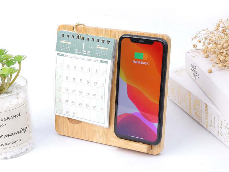 Cargador Inalámbrico Promocional, con Enfoque Ecológico – CALENBAMBU