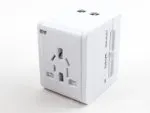 UNIVIAJEPD — TUDO EM UM: Inclui as quatro configurações de plug globais mais comuns e duas portas.