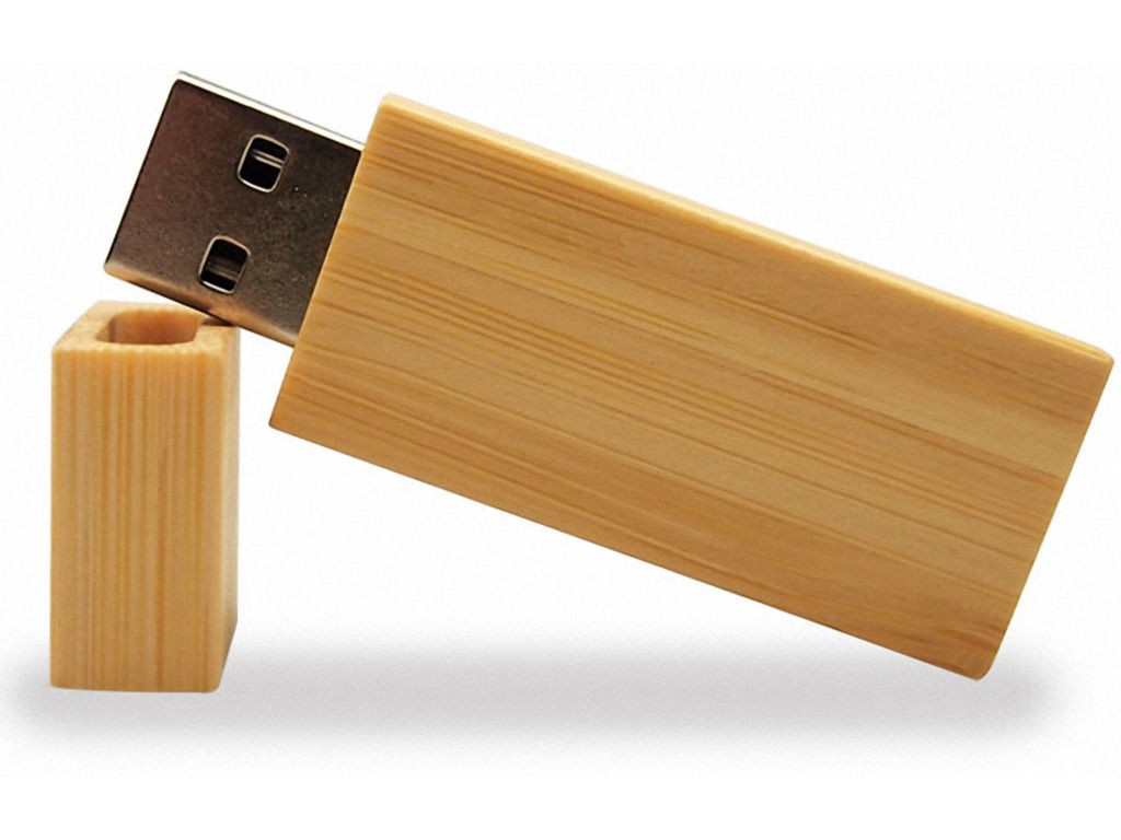 WGS-ECO01 — Ecological USB flash drive made of wood. Available with various types of wood, all pr