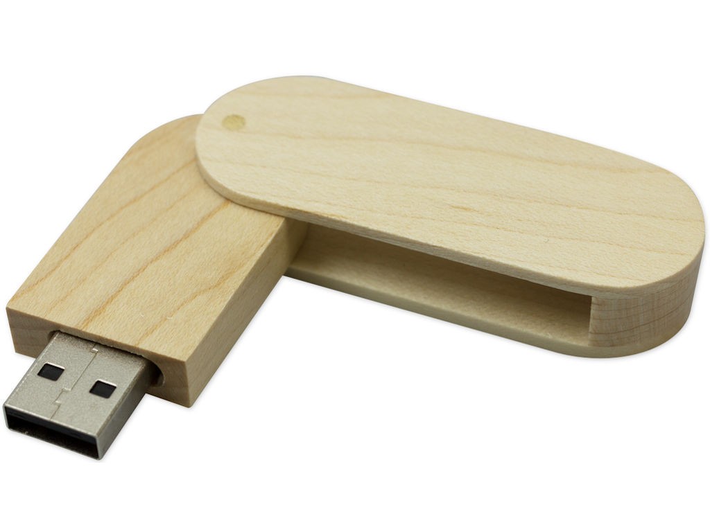 WGS-ECO08 — 木质生态 USB 闪存盘。可提供各种类型的木材，所有产品