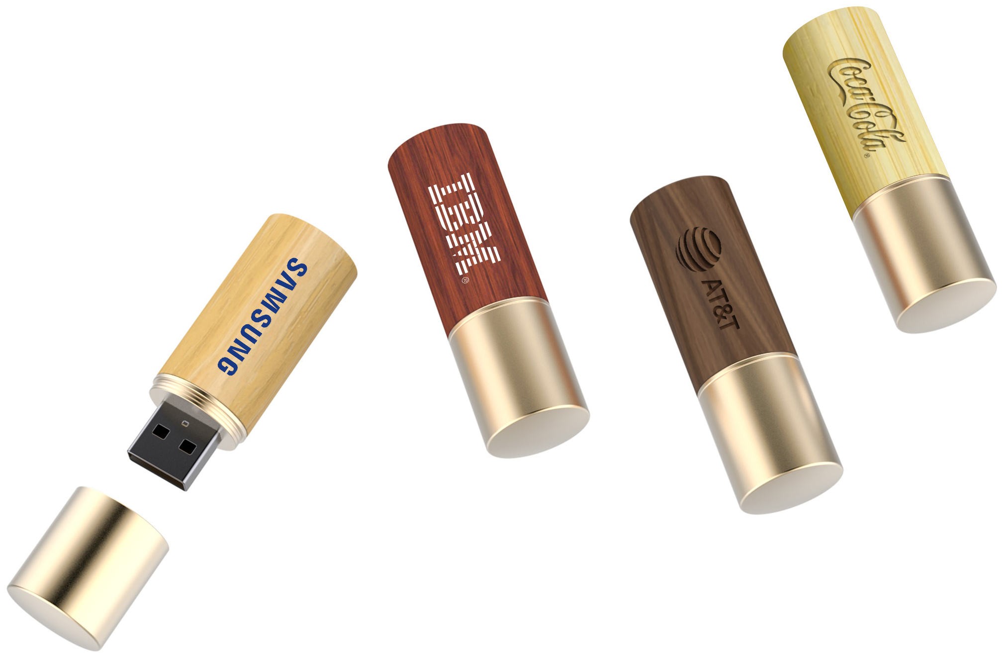 WGS-ECOCIL — Ecological USB flash drive made of wood. Available with various types of wood, all pr