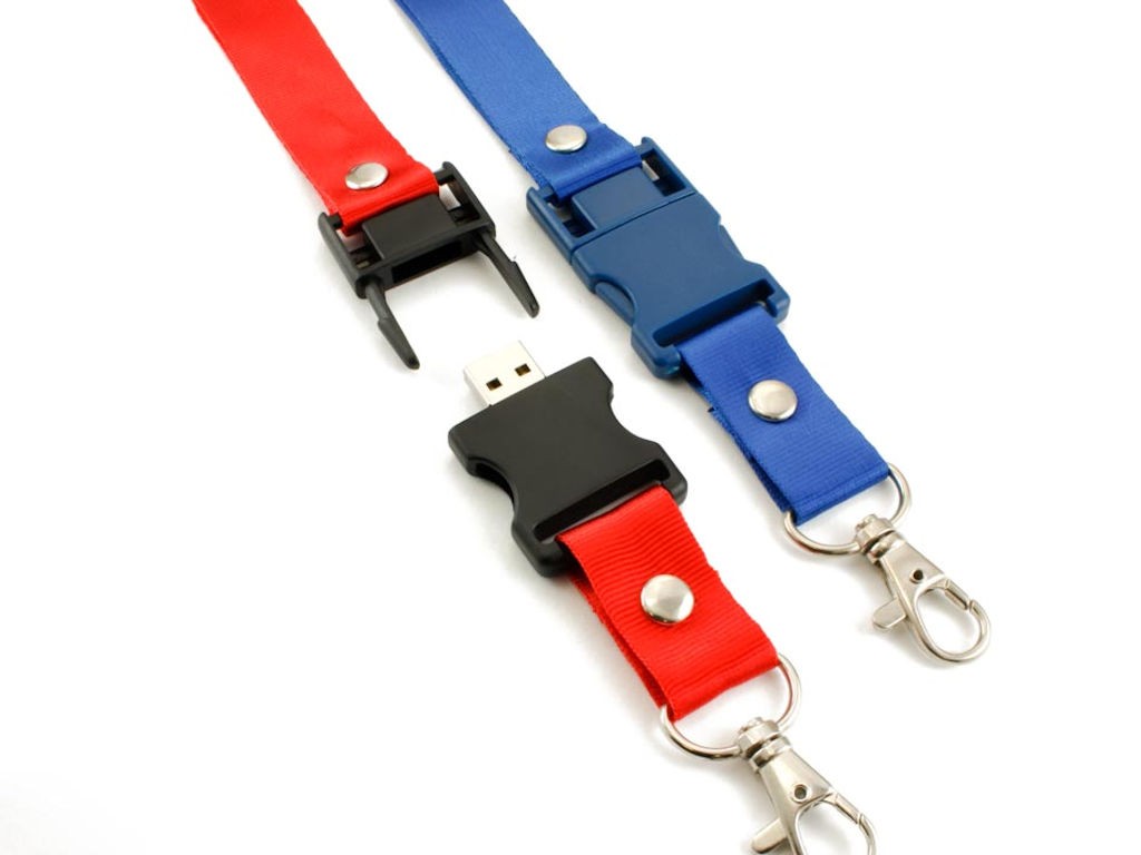 WGS-LANYARD01 — USB flash drive lanyard: two in one, the lanyard is fully functional. Up to 256 GB ·