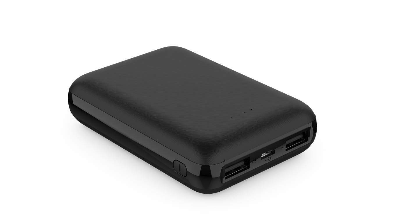 WGSPB-G62 — Flat Power Bank emergency charger, similar to the format of a credit card. Gra