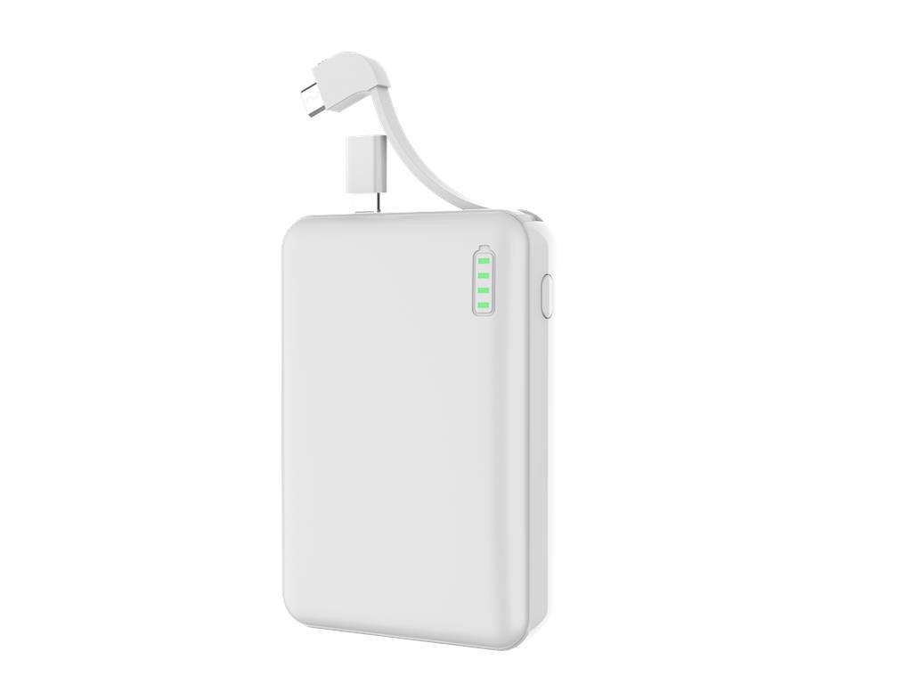 WGSPB-G73 — Flat Power Bank emergency charger, similar to the format of a credit card. Gra