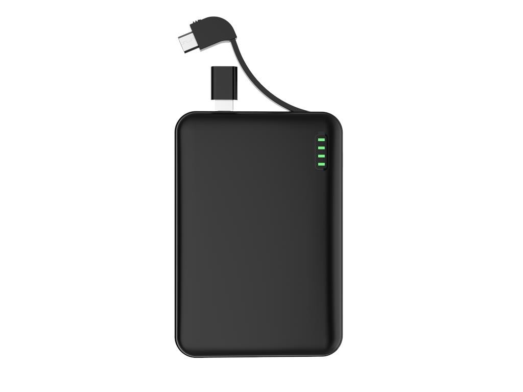 WGSPB-G73 — Flat Power Bank emergency charger, similar to the format of a credit card. Gra