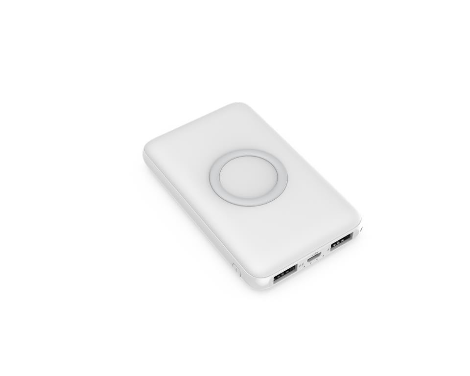 WGSPB-W8 — 带无线充电源和 USB 端口的应急移动电源扁平充电器